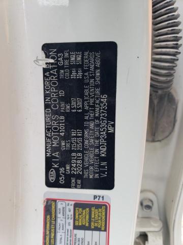 2016 Kia Soul + VIN: KNDJP3A53G7373546 Lot: 40015514