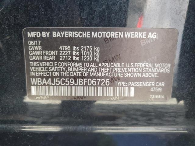 2018 BMW 440I GRAN - WBA4J5C59JBF06726