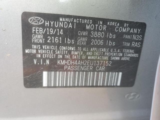 KMHDH4AH2EU137152 | 2014 HYUNDAI ELANTRA SE