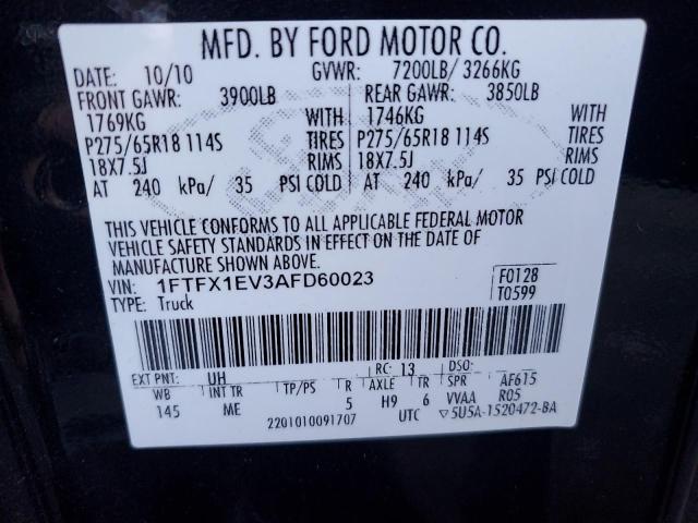 1FTFX1EV3AFD60023 | 2010 Ford f150 super cab