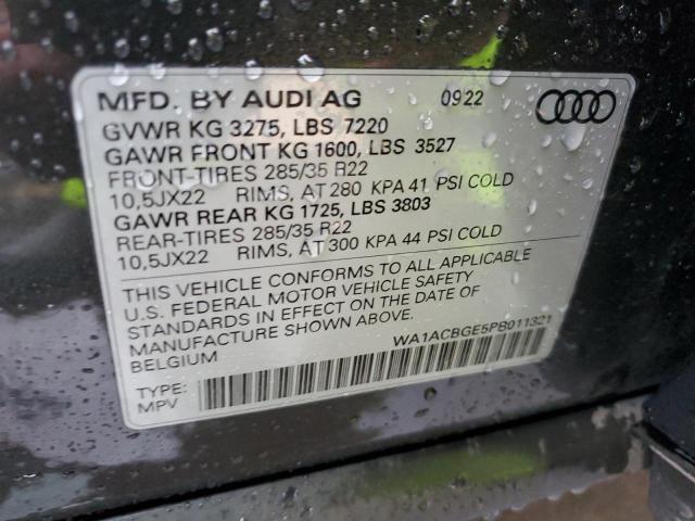 2023 AUDI E-TRON S P WA1ACBGE5PB011321