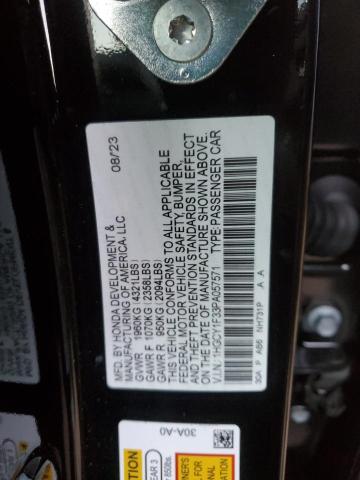 1HGCY1F33PA057571 | 2023 HONDA ACCORD EX