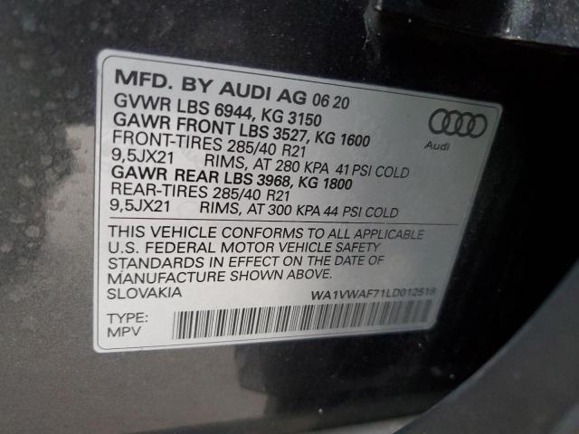 WA1VWAF71LD012518 2020 AUDI SQ7 - Image 12