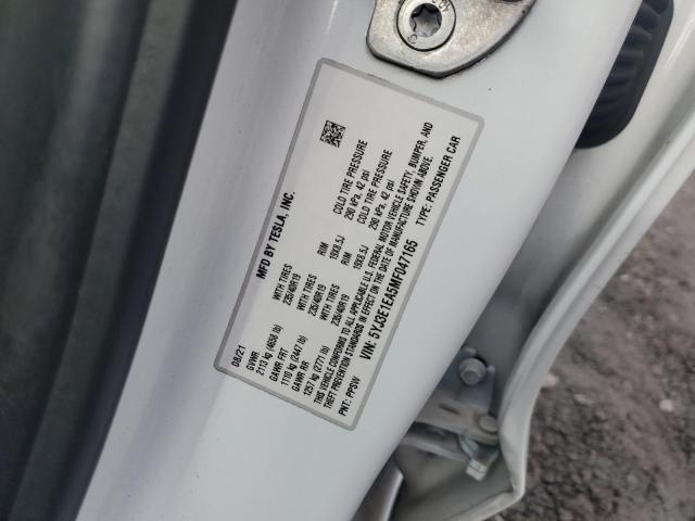 5YJ3E1EA5MF047165 | 2021 TESLA MODEL 3