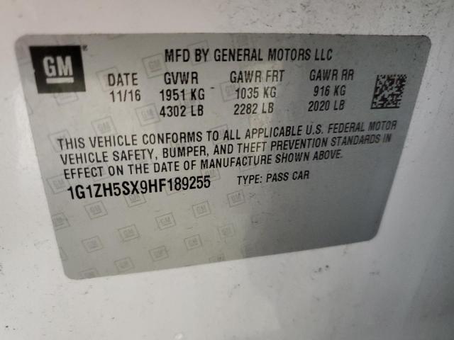 1G1ZH5SX9HF189255 | 2017 CHEVROLET MALIBU PRE