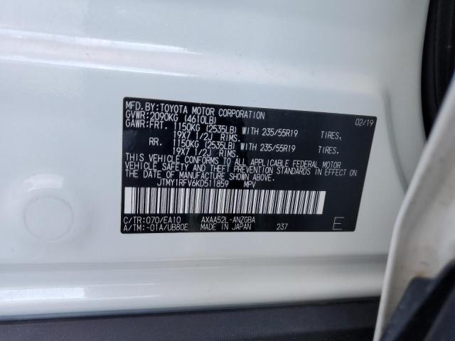 JTMY1RFV6KD511859 | 2019 TOYOTA RAV4 LIMIT