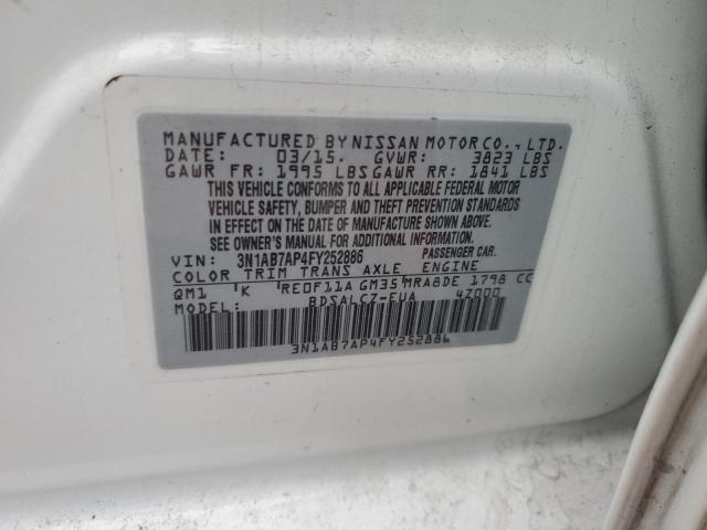 3N1AB7AP4FY252886 2015 Nissan Sentra S