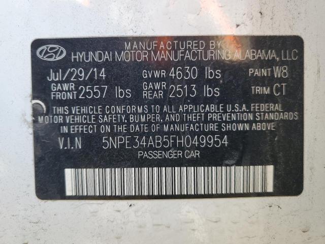 5NPE34AB5FH049954 | 2015 HYUNDAI SONATA SPO