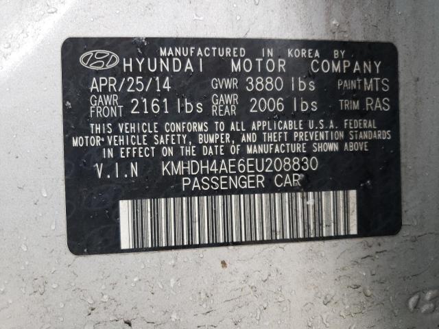 KMHDH4AE6EU208830 | 2014 HYUNDAI ELANTRA SE