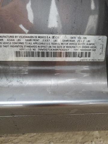 2006 Volkswagen Jetta 2.5 Option Package 1 VIN: 3VWSG71K46M764207 Lot: 40896234