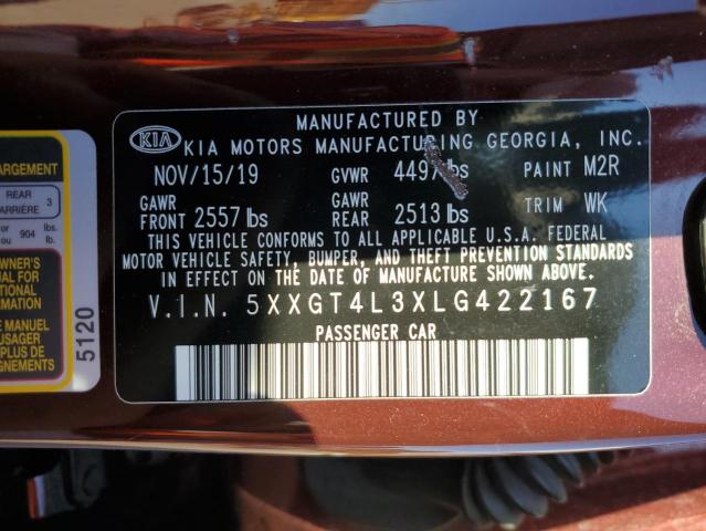 2020 KIA OPTIMA LX 5XXGT4L3XLG422167