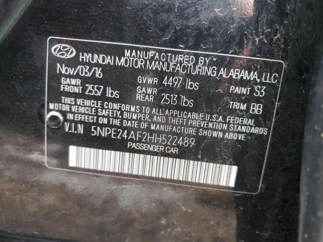 5NPE24AF2HH522489 | 2017 HYUNDAI SONATA SE