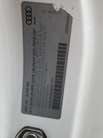 2017 AUDI A6 WAUD2AFR9HA001707
