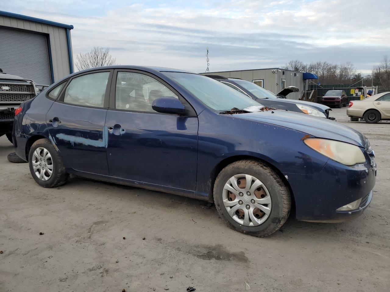 KMHDU4AD9AU990862 2010 Hyundai Elantra Blue