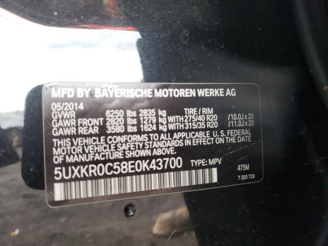 5UXKR0C58E0K43700 | 2014 BMW X5 XDRIVE3