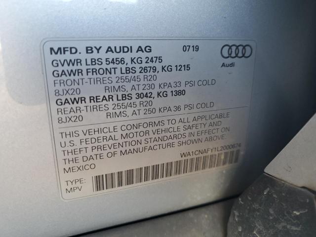 WA1CNAFY1L2000674 2020 AUDI Q5, photo no. 13