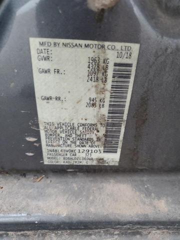 2019 NISSAN ALTIMA S - 1N4BL4BV0KC129105