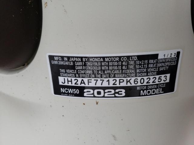 2023 HONDA NCW50 JH2AF7712PK602253