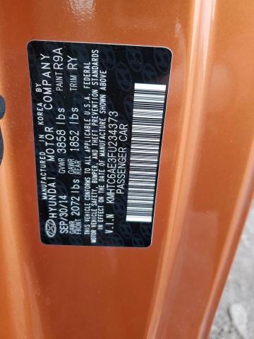 2015 HYUNDAI VELOSTER T KMHTC6AE3FU234373