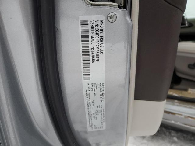 2C4RC1BG7MR545476 2021 CHRYSLER PACIFICA, photo no. 12