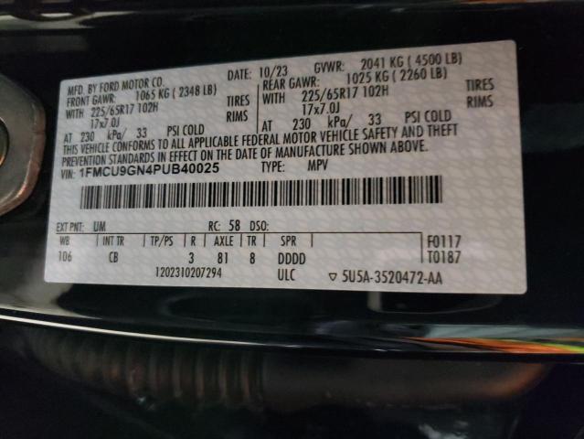 2023 FORD ESCAPE ACT 1FMCU9GN4PUB40025