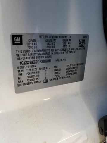 2016 GMC YUKON 1GKS2BKC7GR307018