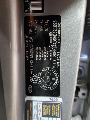 3KPF24AD6ME321695 | 2021 KIA FORTE FE