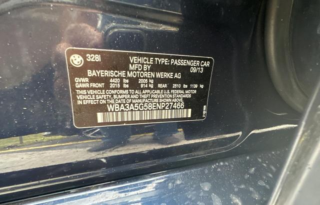 WBA3A5G58ENP27466 | 2014 BMW 328 I