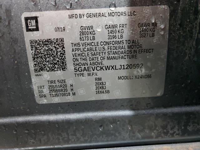 2020 BUICK ENCLAVE AV - 5GAEVCKWXLJ120592