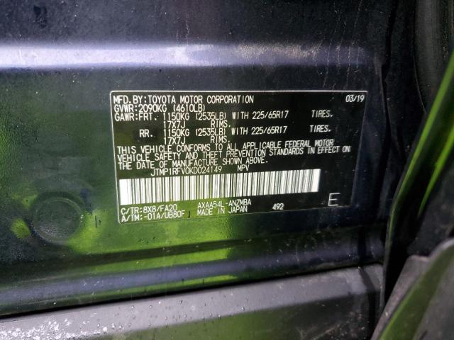 2019 TOYOTA RAV4 XLE - JTMP1RFV0KD024149
