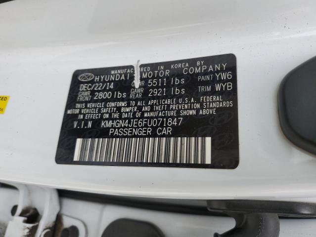 2015 HYUNDAI GENESIS 3. - KMHGN4JE6FU071847