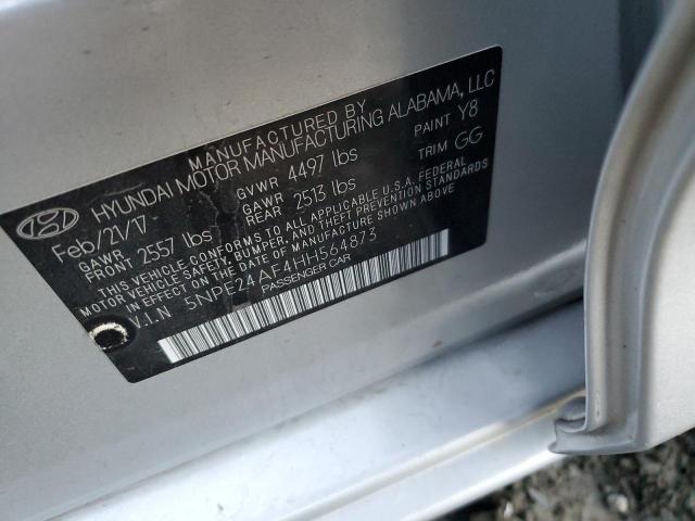 5NPE24AF4HH564873 | 2017 HYUNDAI SONATA SE