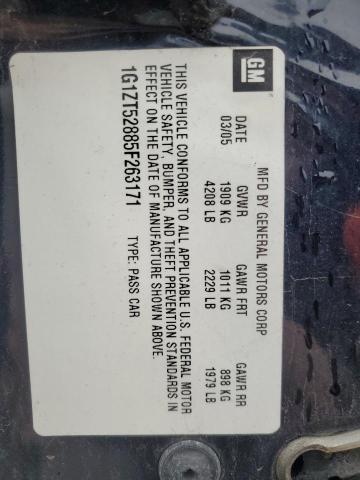 2005 Chevrolet Malibu Ls VIN: 1G1ZT52885F263171 Lot: 39807994