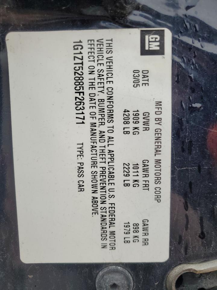 1G1ZT52885F263171 2005 Chevrolet Malibu Ls