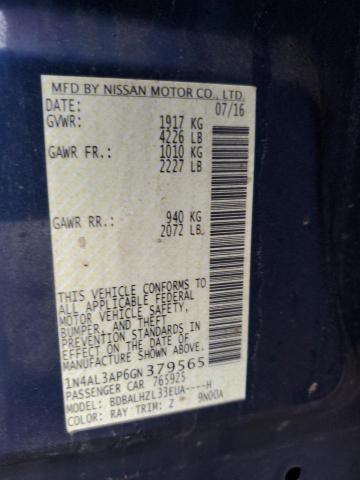 2016 NISSAN ALTIMA 2.5 - 1N4AL3AP6GN379565