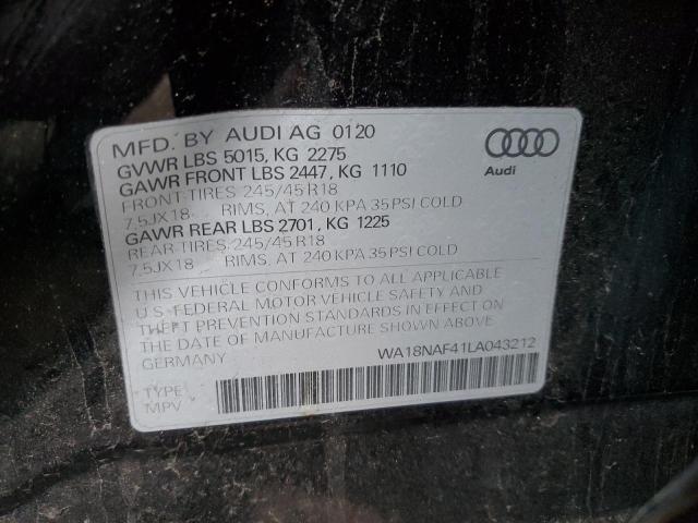 WA18NAF41LA043212 2020 AUDI A4, photo no. 12