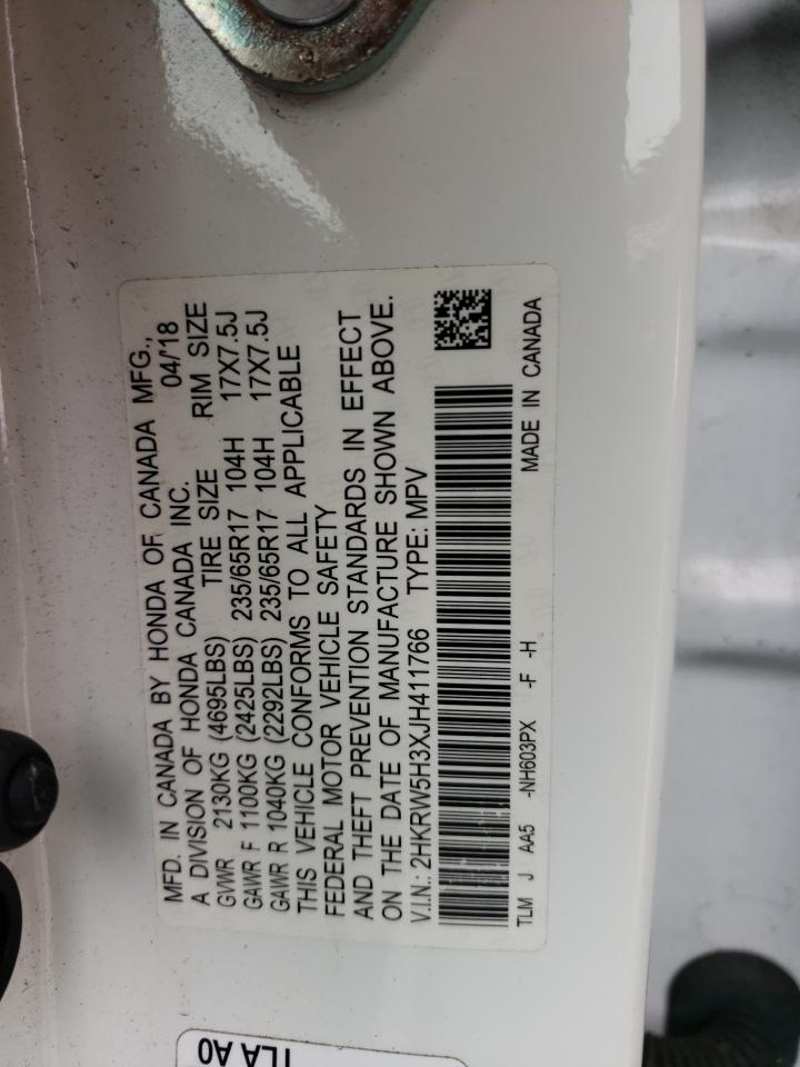 2HKRW5H3XJH411766 HONDA CRV 2018