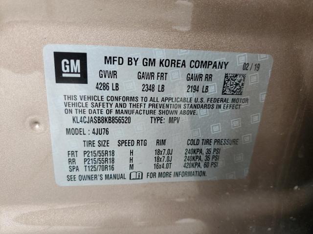 2019 BUICK ENCORE PRE KL4CJASB8KB856520