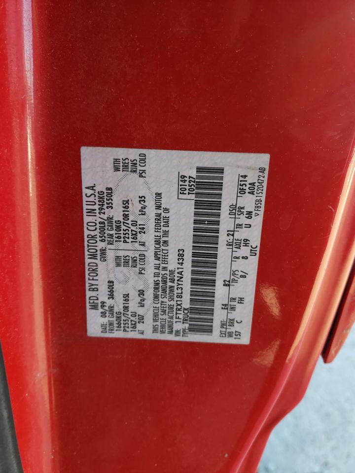 1FTRX18L3YNA14383 2000 Ford F150