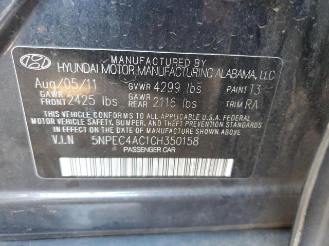 5NPEC4AC1CH350158 | 2012 Hyundai sonata se