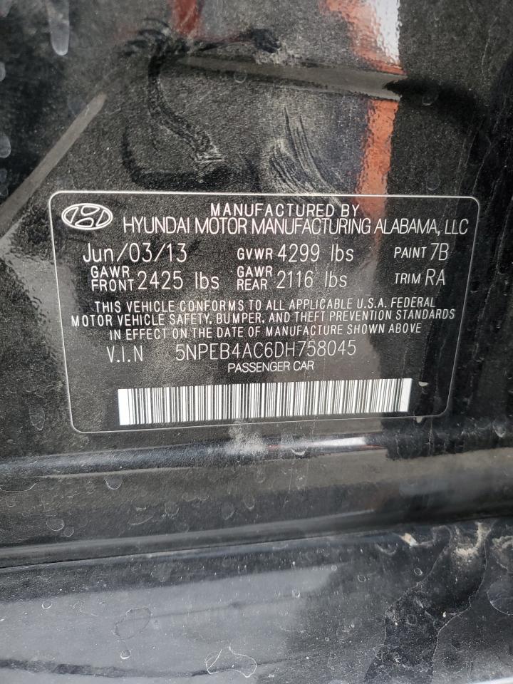 5NPEB4AC6DH758045 2013 Hyundai Sonata Gls