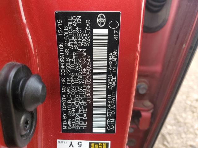 2016 TOYOTA PRIUS - JTDKARFU2G3502649