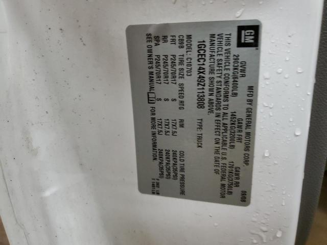 2009 Chevrolet Silverado C1500 VIN: 1GCEC14X49Z113808 Lot: 37125834