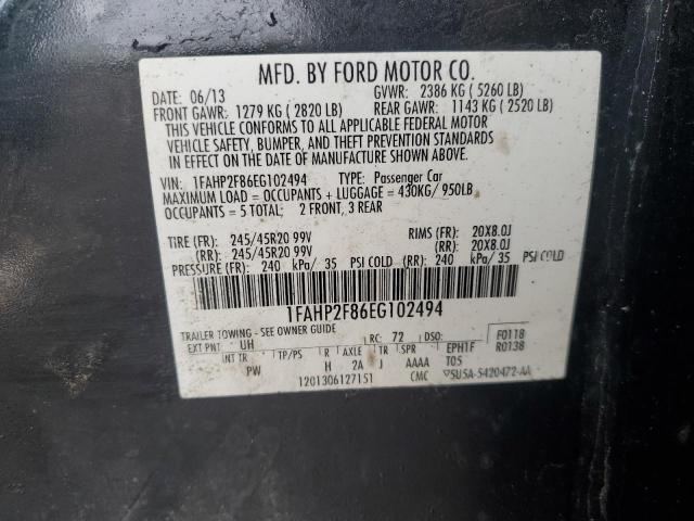 1FAHP2F86EG102494 | 2014 FORD TAURUS LIM