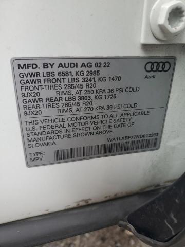 WA1LXBF77ND012293 2022 AUDI Q7, photo no. 12