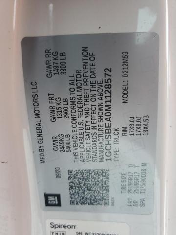 1GCHSBEA0M1128572 | 2021 CHEVROLET COLORADO