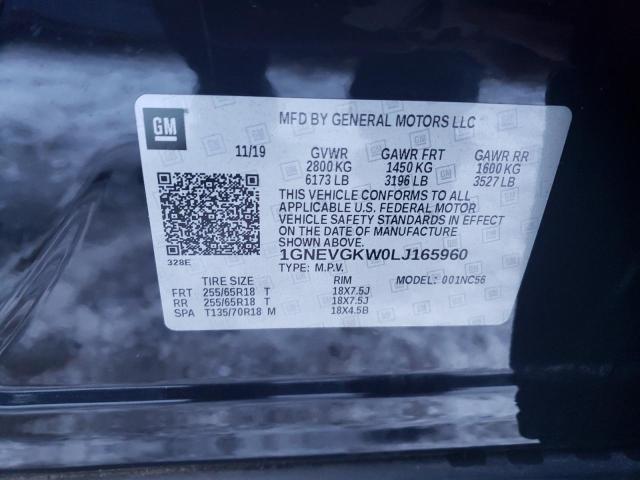 1GNEVGKW0LJ165960 Chevrolet Traverse L 13