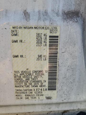 2017 NISSAN ALTIMA 2.5 - 1N4AL3AP1HN337418