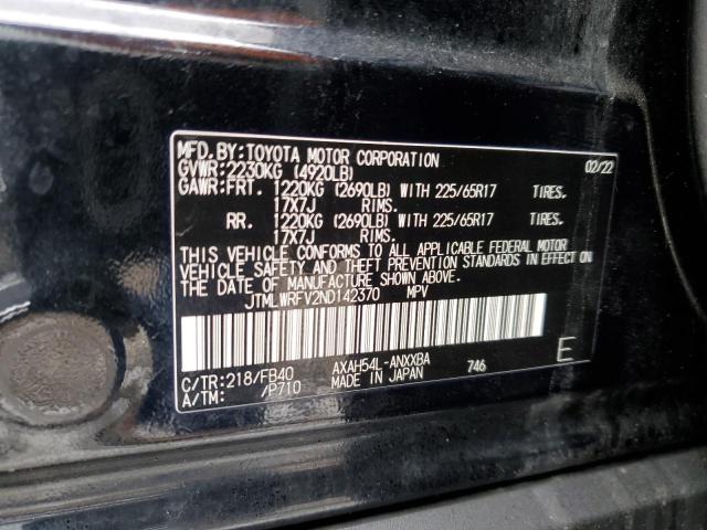 2022 TOYOTA RAV4 LE - JTMLWRFV2ND142370
