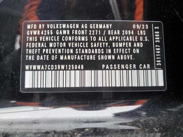 2024 VOLKSWAGEN GTI AUTOBA WVWWA7CD3RW125048